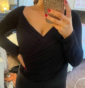 Express Black Cross Front Top thumbnail 1