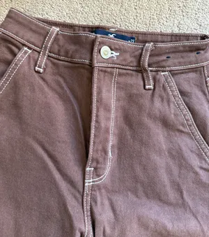 Brown Utility Jeans Size 00 thumbnail 3