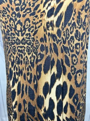 12PM By Mon Ami Maxi Dress Womens Sz S Spaghetti Strap Animal Print Knit thumbnail 9