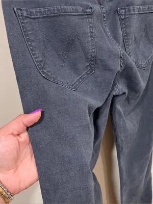 Mother The Insider Crop Step FrayJeans in Night in Paris Size 27 EUC thumbnail 9