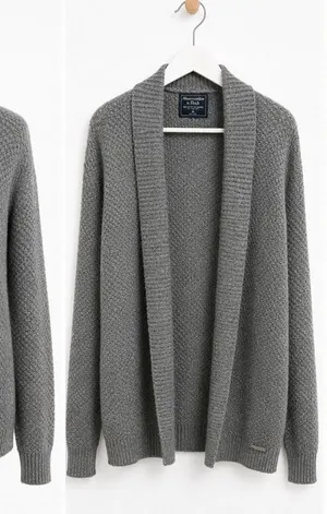 Abercrombie & Fitch Merino Wool Open Front Cardigan Sweater Medium thumbnail 1