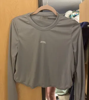 AYBL Cropped Long Sleeve Workout Top thumbnail 1
