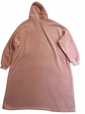 Snuggie pink fuzzy blanket hooded dress gown NWOT thumbnail 5