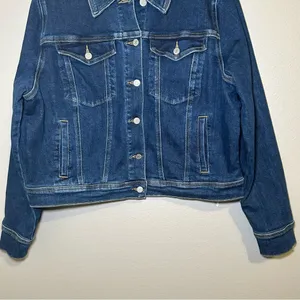 Judy Blue Classic Dark Wash Cotton Blend Denim Jacket Women’s Plus Size 1X thumbnail 5