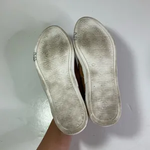 Anthropologie‎ Suede Fringe Slip On Loafers Size 38 thumbnail 6