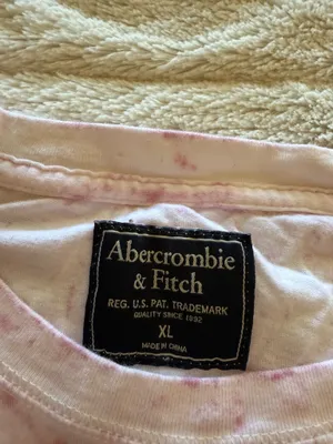 Abercrombie & Fitch Pink And White Short Sleeve Shirt Size XL thumbnail 3