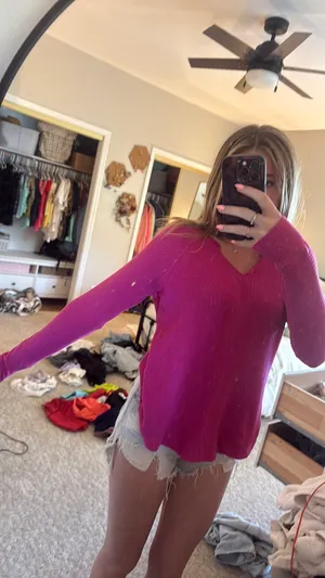 American Eagle Pink Long Sleeve Top thumbnail 2