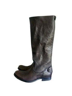 Frye NEW Women's Melissa Button Back Zip Dark Brown Boot Size 6 SKU#241281 thumbnail 5