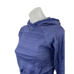 Lululemon Rest Less Women's Blue Hoodie Hooded Long Sleeve Sweatshirt Top Sz 12 thumbnail 3