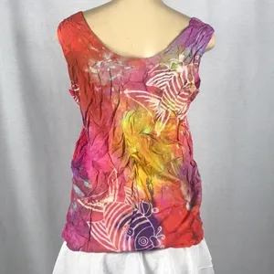 Buster N Bogi Size Medium 100% Rayon Sleeveless Top thumbnail 3