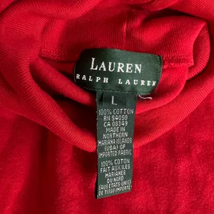 Vintage Lauren Ralph Lauren Red Turtleneck Sweater Womens L Crest Logo Cotton thumbnail 4