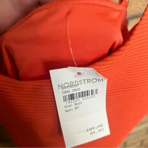 NWT Billabong Women's Tanlines One-Piece Swimsuit Ribbed Coral Craze Size Small thumbnail 5