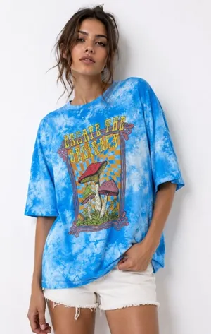 Escape The Ordinary Mushroom Unisex Tie Dye Tee Large Boho Life Clothing Co. thumbnail 1