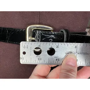 belt vegan leather goldtone buckle 1990s thumbnail 4