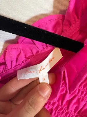 Ces Femme Pink Ruffle Dress thumbnail 4