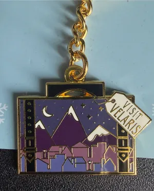 OwlCrate ACOTAR Visit Velaris Keychain Paperbackbones‎ Night Court Sarah J Maas⁠ thumbnail 1