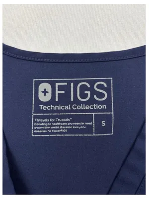 FIGS Navy V Neck Casma Scrub Top Small thumbnail 9