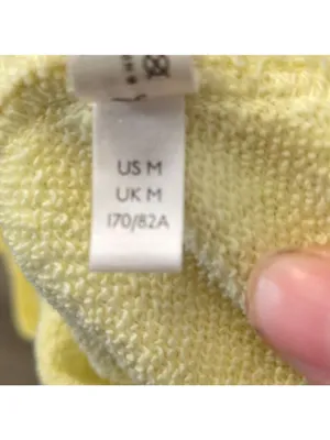 Free people starfruit yellow terry cloth shorts size medium thumbnail 6
