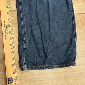 Good American High Waisted Wide Leg Jeans Faded Indigo395 Medium Wash Size 10/30 thumbnail 4