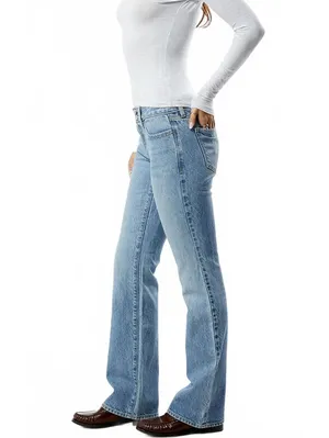 Pacsun Jade Low Rise Bootcut Jeans Double Button Light Blue NWT Atlanta Size 28 thumbnail 4