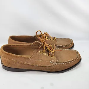 Timberland Boat Shoes Women 8 Brown Suede Moccasin Made in USA 87010 Vintage thumbnail 5
