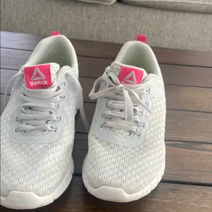 REEBOK ZRATED Women's Size 8.5 Gray/Pink Lace Up Athletic Sneakers Shoes thumbnail 4