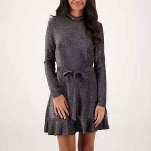 Sparkly Black Long Sleeve Cocktail Dress thumbnail 5