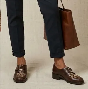 Brighton Leopard Haircalf Leather Loafers thumbnail 1