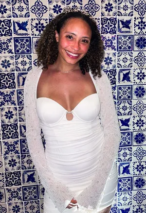 Pearl St. Germain White Mini Dress thumbnail 1