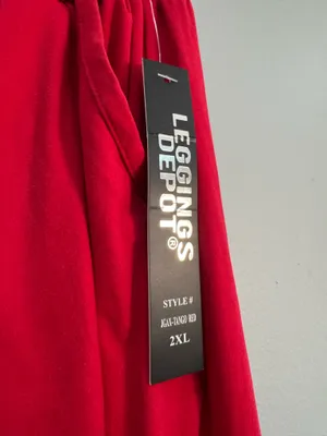 Red Leggings Depot Stretch Waist Soft Pants Size 2XL NWT thumbnail 5