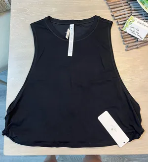 Brand new CRZ YOGA black tank top thumbnail 1