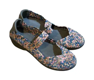 Cobb Hill Mantra Mary Jane Shoes Womens 9 Multi Color Woven Comfort Walking thumbnail 1
