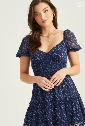 Altar’d State Carole Floral Mini Dress Medium thumbnail 1