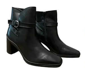 👢 Naturalizer Aimee Water Resistant Zip Bootie Black 10W 👢‎ thumbnail 1