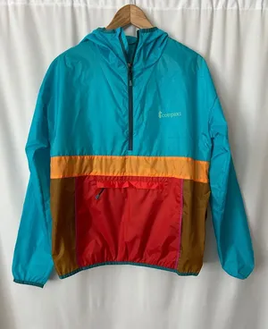 cotopaxi Teal Blue Lightweight Hooded Half-Zip Windbreaker Jacket Coat *Size L* thumbnail 1