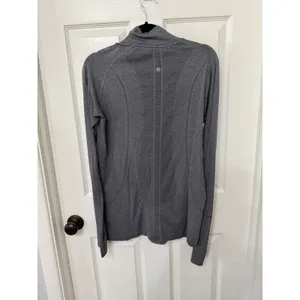 Lululemon Swiftly Tech 1/2 Zip Long Sleeve Heathered‎ Grey Size 12 Pullover thumbnail 6