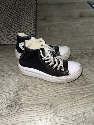Converse black high top platforms thumbnail 2