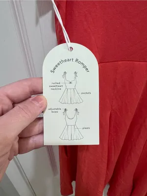 Blogilates Sweetheart Romper Spicy Orange- size Small thumbnail 7