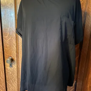 Buffalo David Britton Black Boxy Short-Sleeve Top with Pocket, Size XL thumbnail 7