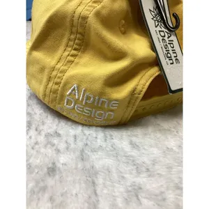 Alpine‎ Design Womens Cotton Washed Cap Golden Sunset Yellow Snapback OSFA thumbnail 2