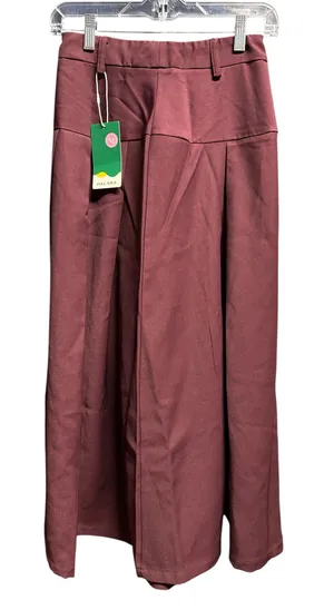 Halara Maroon Wide-Leg Pleated Pants XS High Waist Cozy Chic Retro Streetwear thumbnail 1