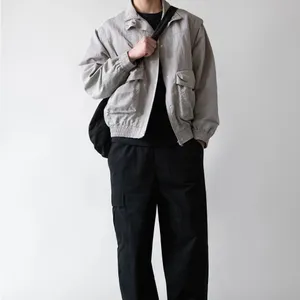 OAK + FORT Light Gray Unisex Men's Size M Medium Bomber Cropped Trench Jacket thumbnail 6