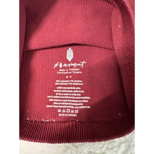 FP Movement Free People Ribbed Crop Tank Burgundy Red Racerback Activewear thumbnail 3