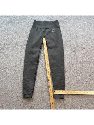 Gymshark Mesh Panel High-Waist Leggings Gray Nylon Elastane S Athletic Gym thumbnail 4