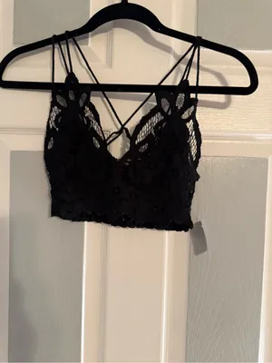Free People Adella Bralette with Crochet Detail thumbnail 2