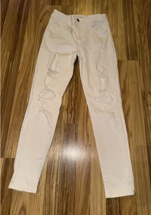 American Eagle Women's 10 Jeans Beige Hi-Rise Jegging‎ Ne(x)t Level Stretch X thumbnail 1