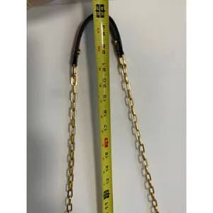Tory Burch Reva Black Leather Detachable Gold Chain‎ Crossbody Clutch thumbnail 5