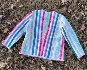 Vintage 80s/90s Quilted Patchwork Jacket Multiple Size M thumbnail 3