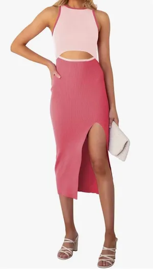 Midi Dress Pink Size XS thumbnail 1