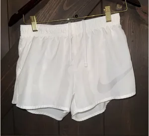 Nike Women's Sz Small S Dry City‎ Core White 3" Running Shorts thumbnail 1